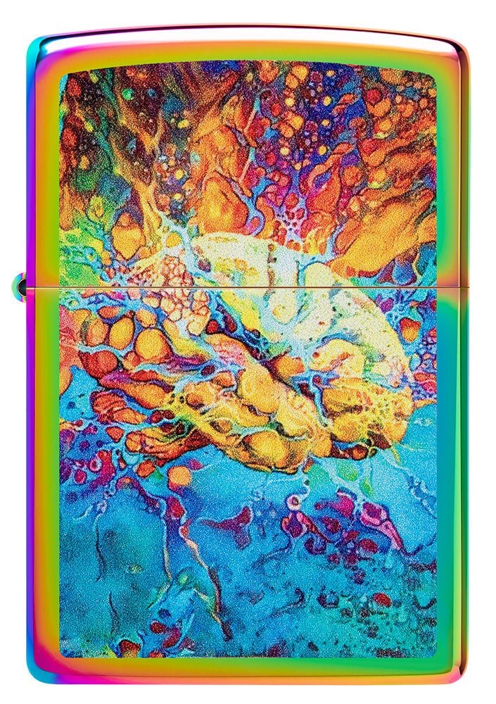 Zippo Psychedelic Brain Design, Spectrum Finish Windproof Lighter #49787