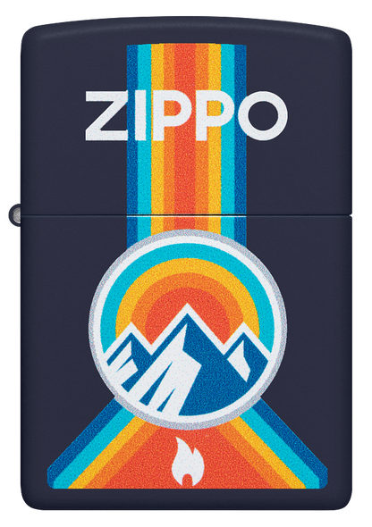 Zippo Outdoor Mountain Design, Navy Matte Lighter #48639