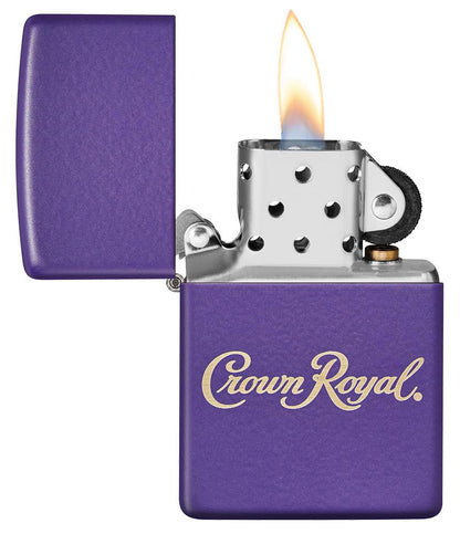 Zippo Crown Royal Logo, Purple Matte Finish Lighter #49460