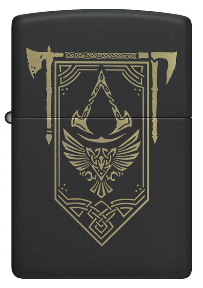 Zippo Gaming Assassins Creed Valhalla, Black Matte Lighter #48669