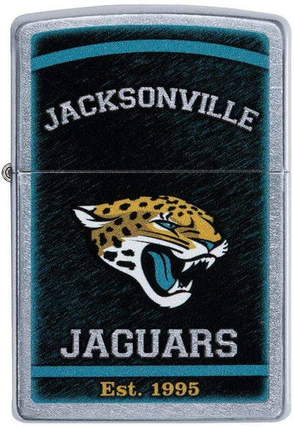 Zippo NFL Jacksonville Jaguars, Street Chrome Finish, Windproof Lighter #29946