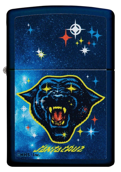 Zippo Santa Cruz Skateboards Panther, Navy Matte Finish Lighter #49613