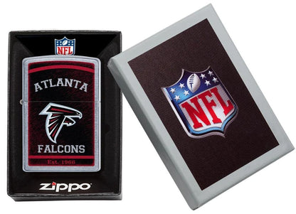 Zippo NFL Atlanta Falcons, Street Chrome Finish, Windproof Lighter #29933