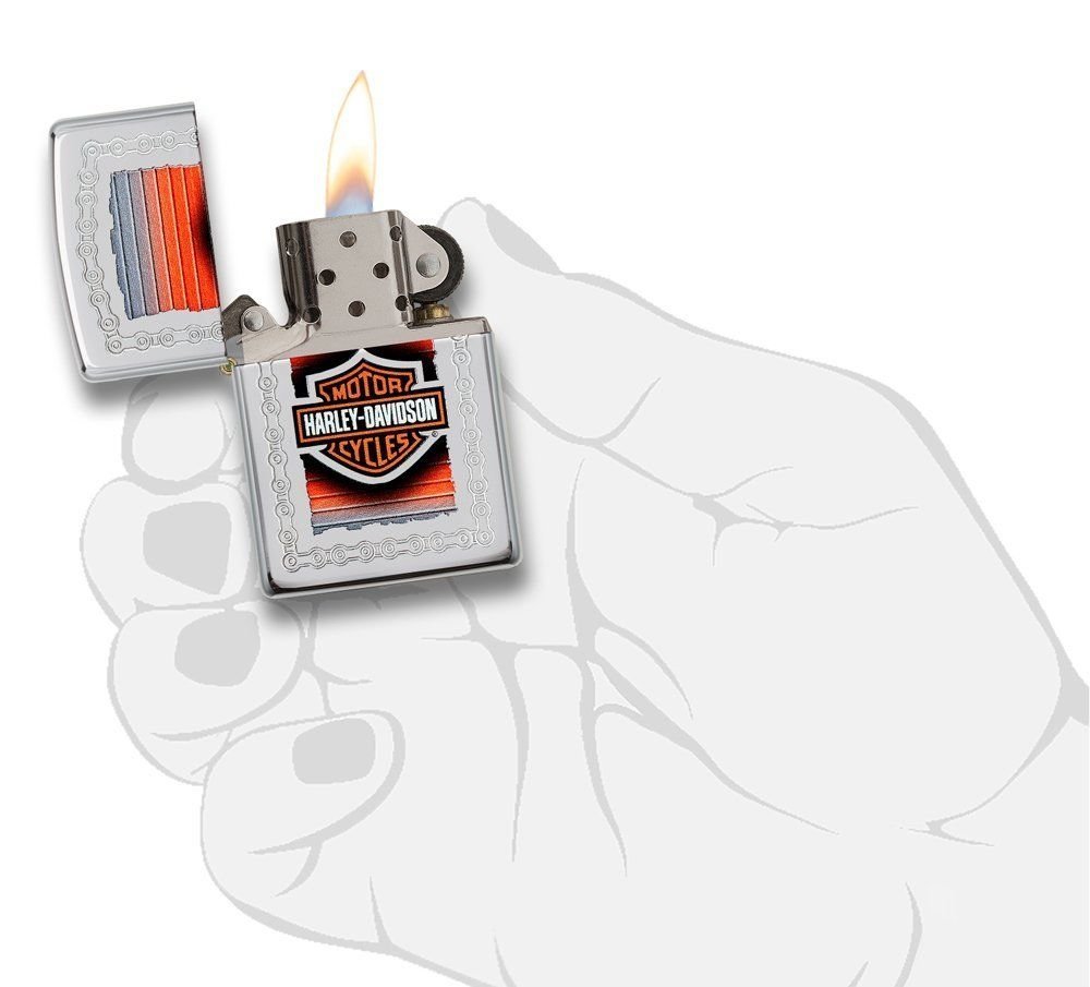 Zippo Harley-Davidson Chain Lustre High Polish Chrome #29559