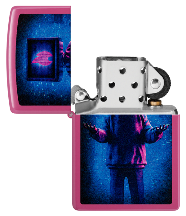 Zippo Cyberpunk TV Head Color Image Design, Frequency Color Lighter #48515