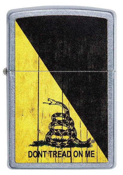 Zippo Don't Tread On Me, Street Chrome Finish, Windproof Lighter #29842