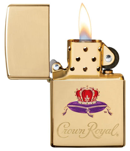 Zippo Crown Royal, High Polish Brass Windproof Lighter #49657