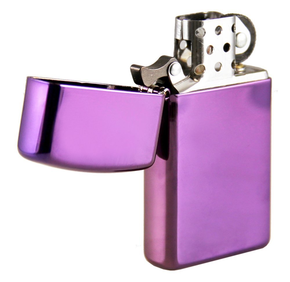 Zippo Slim High Polish Purple Scratch Resistant Genuine Windproof Lighter #28124