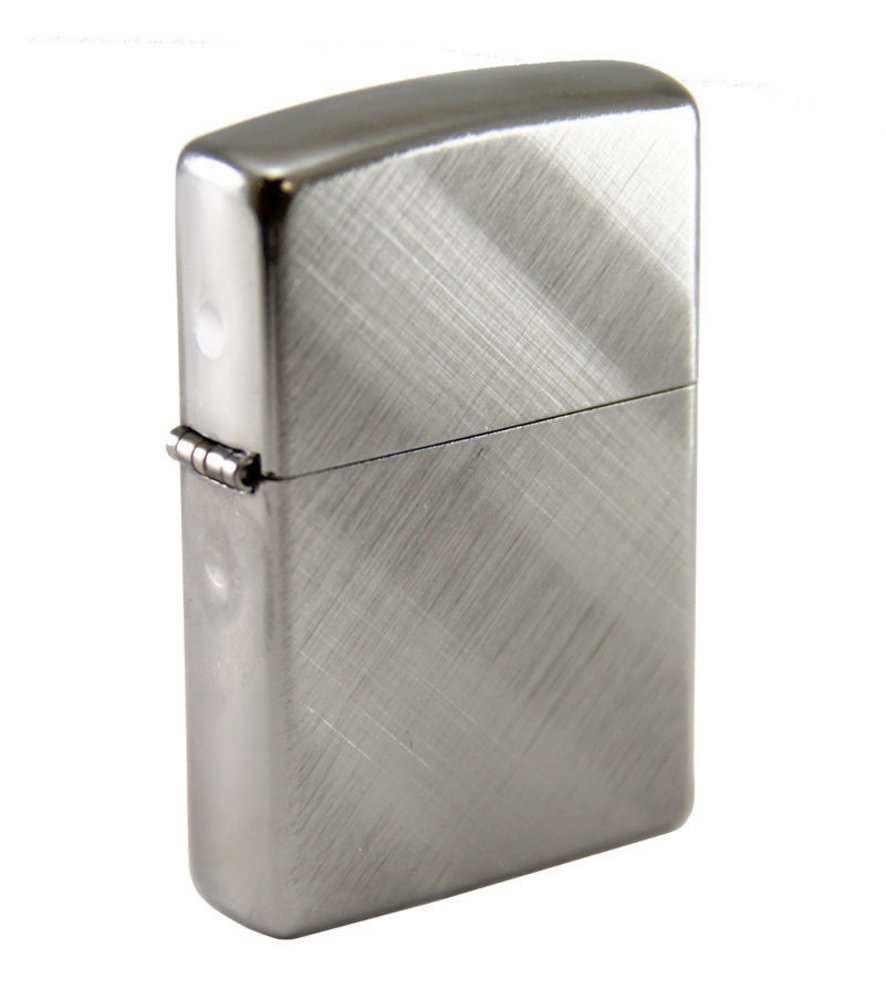 Zippo Diagonal Weave, Classic Brushed Chrome Finish, Genuine Lighter #28182