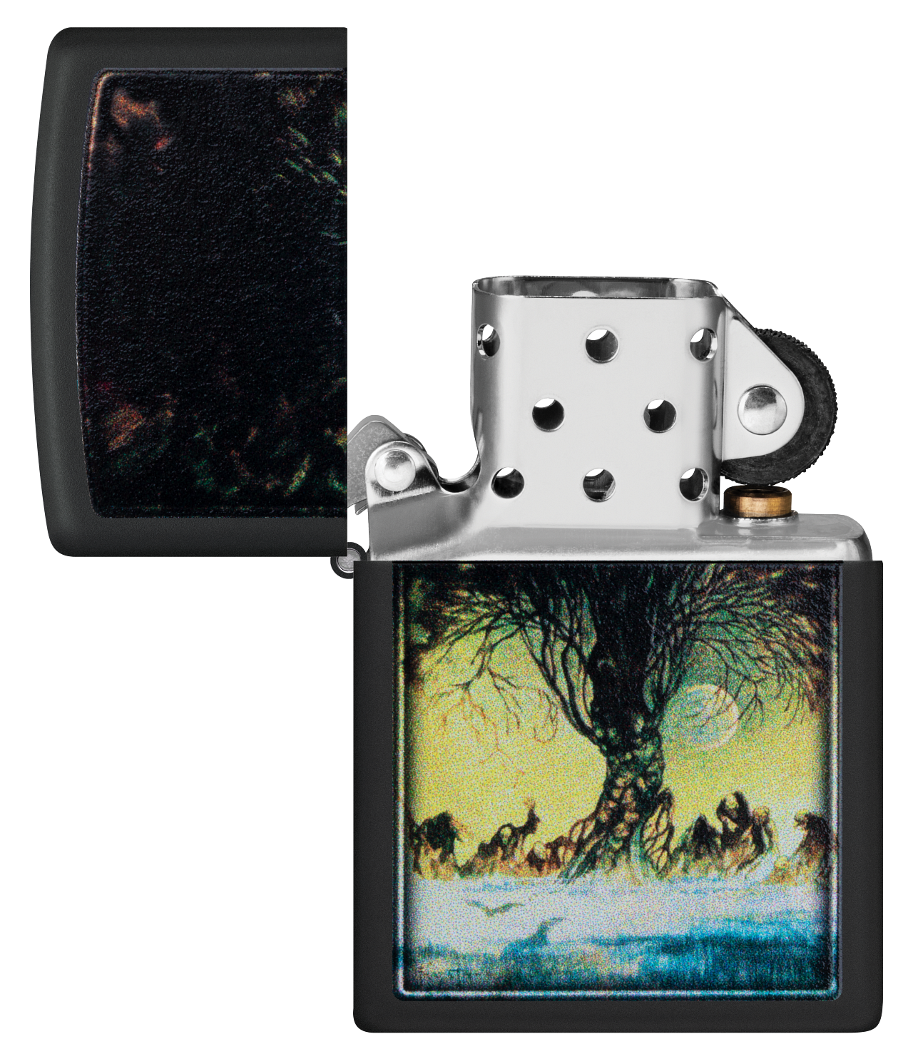 Zippo Frank Frazetta Swamp Design, Black Matte Lighter #48376