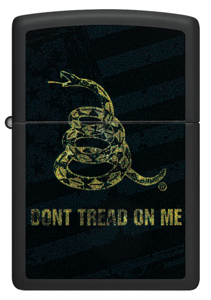 Zippo Dont Tread On Me Design, Black Matte Lighter #48553