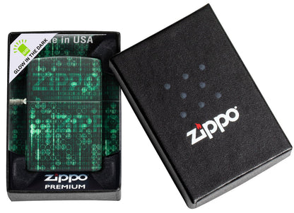 Zippo 540 Glow-in-the-Dark Green Lighter #48408