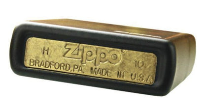 Zippo Black Matte Lighter with Logo #218ZL