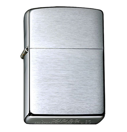 Zippo Brushed Chrome Base Model, Windproof Lighter #200