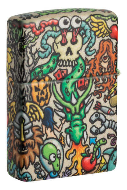 Zippo 540 Colorful Tattoo Design, Windproof Lighter #48394