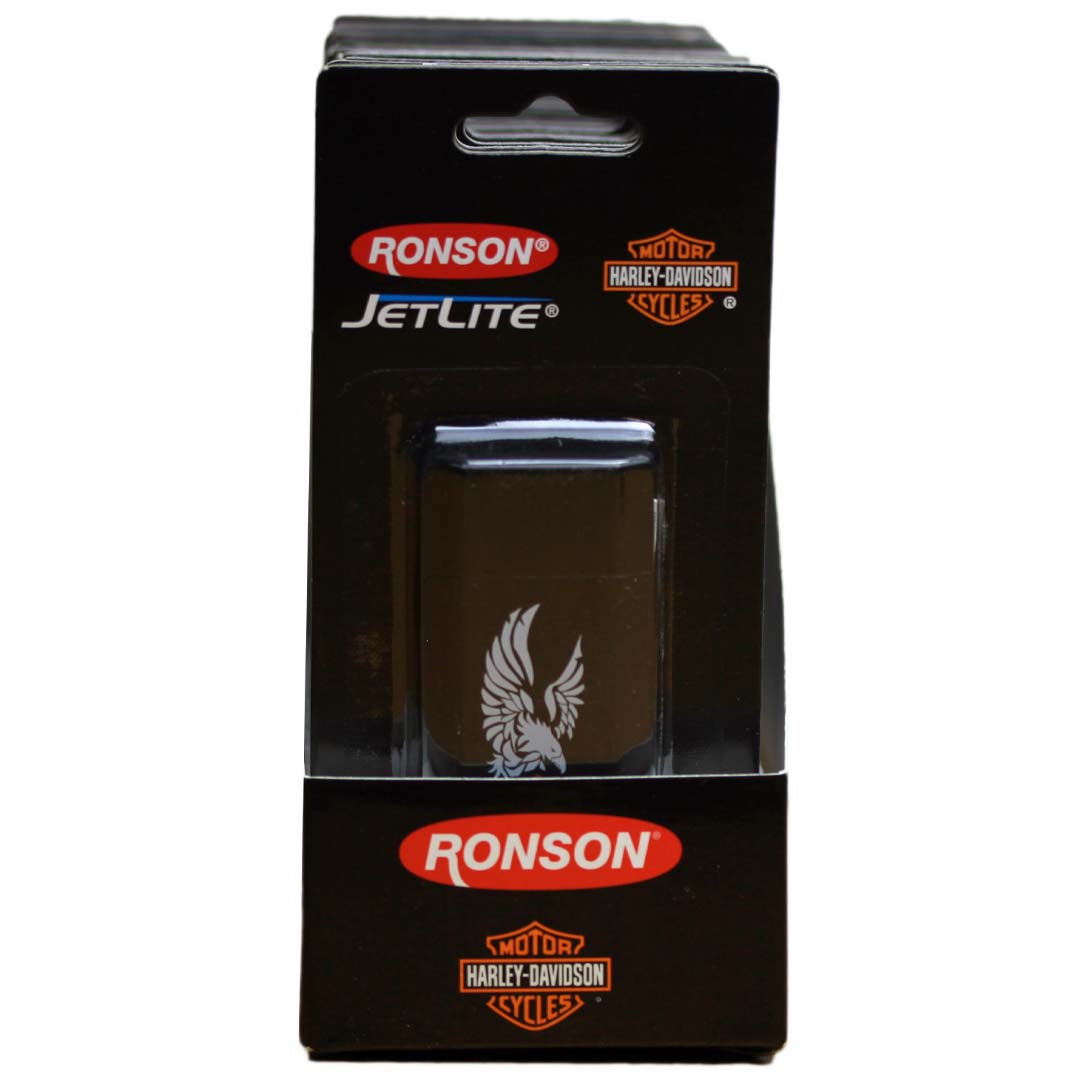 Ronson Harley Davidson JetLite Butane Torch Lighter, 12 Unit Display Pack #43524