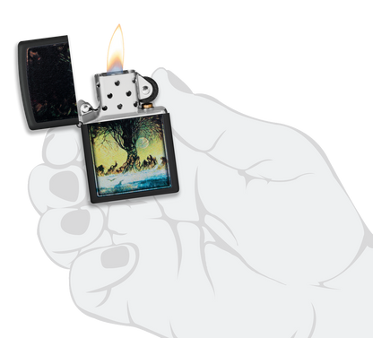 Zippo Frank Frazetta Swamp Design, Black Matte Lighter #48376