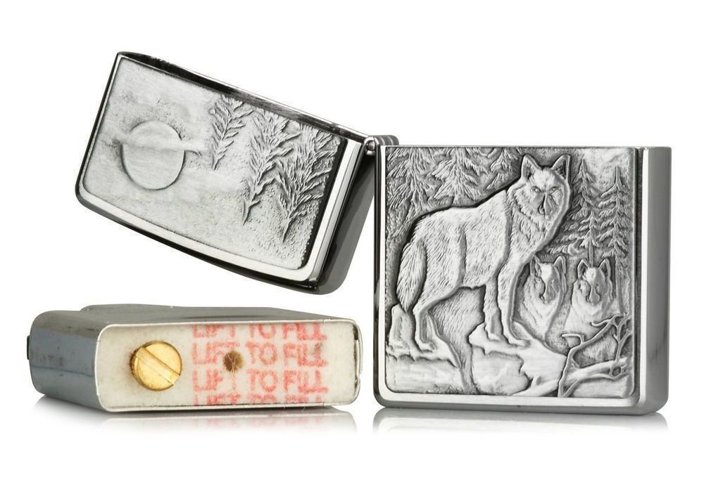 Zippo Timberwolves Lighter Emblem Brushed Chrome #20855