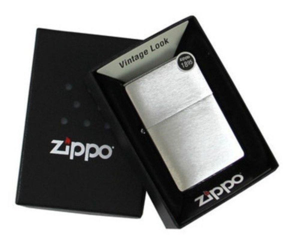 Zippo Brushed Chrome Vintage Vintage Series 1937 Lighter Without Slashes #230.25