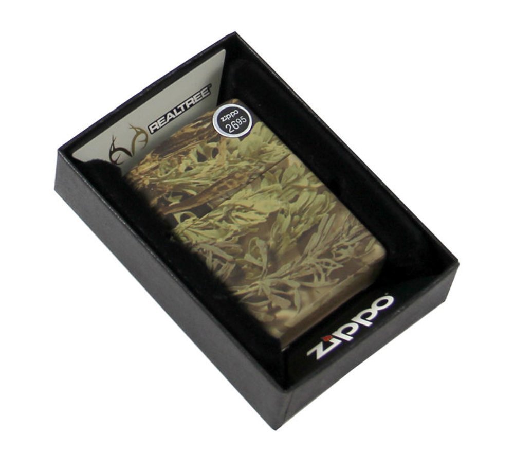 Zippo Realtree Camo Matte Finish, Wrap-Around Design, Genuine Lighter NEW #24072