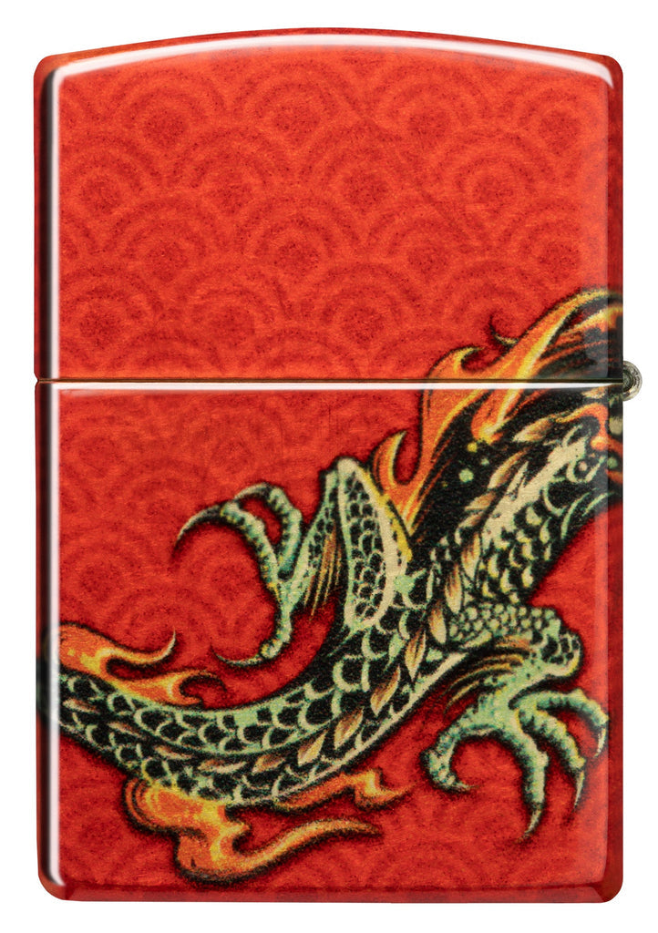 Zippo Dragon 540 Fusion Tumbled Brass Lighter #48513