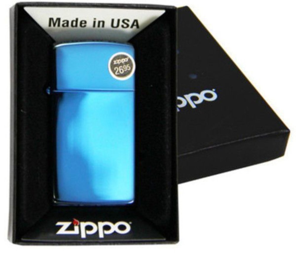 Zippo Slim Lighter Iridescent Sapphire #20494