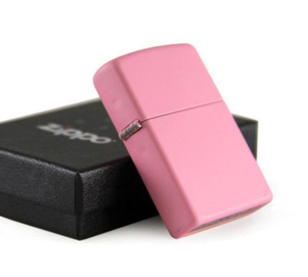 Zippo Pink Matte Lighter, Classic, Pink Matte Finish #238