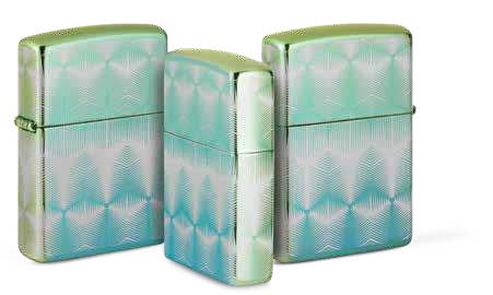 Zippo Classy Pattern, High Polish Teal Windproof Lighter #49813