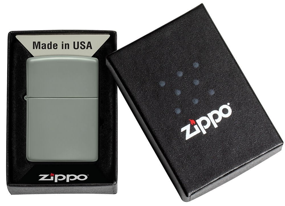 Zippo Sage Finish Base Model Windproof Lighter #49843