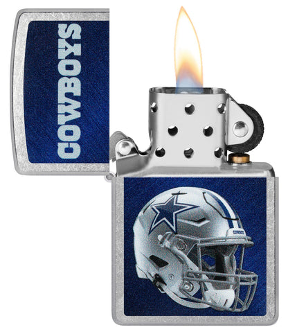 Zippo NFL Dallas Cowboys Football Team, Street Chrome Lighter #48426