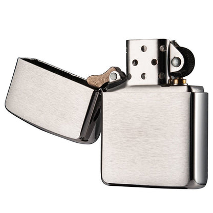 Zippo Armor Lighter, Brushed Chrome, Windproof Pocket #162