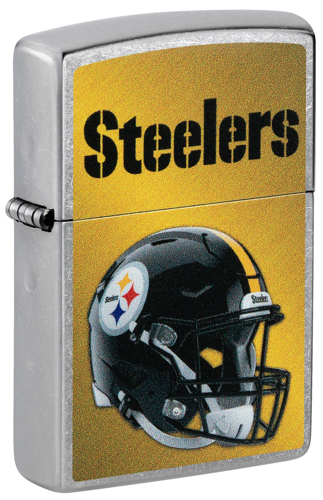 Zippo NFL Pittsburgh Steelers Football Team, Street Chrome Lighter #48445