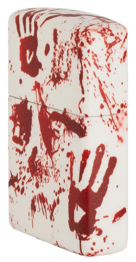 Zippo Bloody Hand Print Horror Design, 540° Design, Windproof Lighter #49808