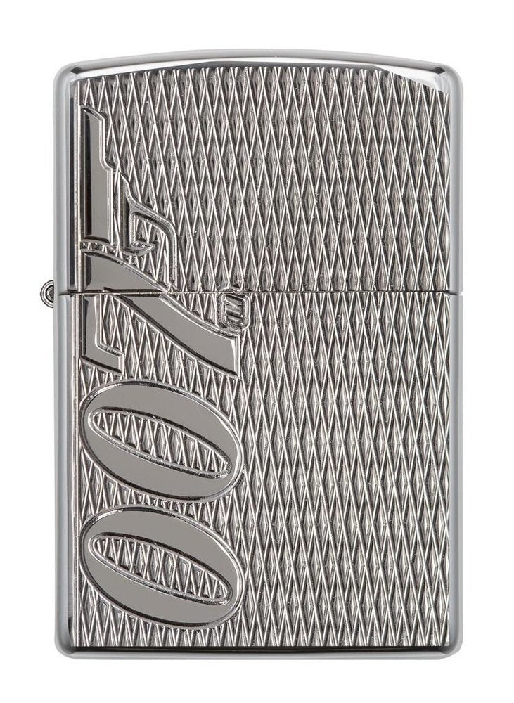 Zippo James Bond 007 Lighter, Armor High Polish Chrome Deep Carve #29550