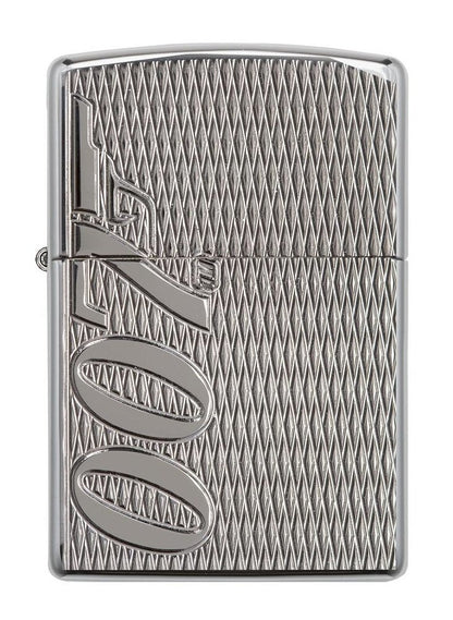 Zippo James Bond 007 Lighter, Armor High Polish Chrome Deep Carve #29550