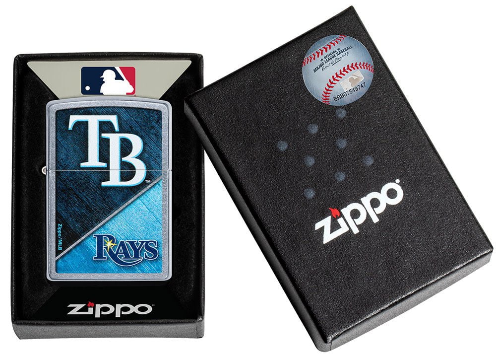 Zippo MLB Tampa Bay Rays, Baseball Team, Street Chrome Lighter #49750