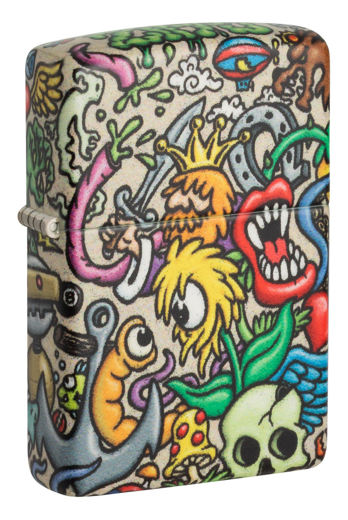 Zippo 540 Colorful Tattoo Design, Windproof Lighter #48394