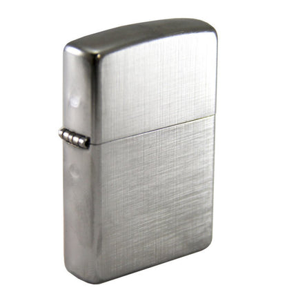 Zippo Linen Weave, Brushed Chrome Finish, Genuine Windproof Lighter #28181