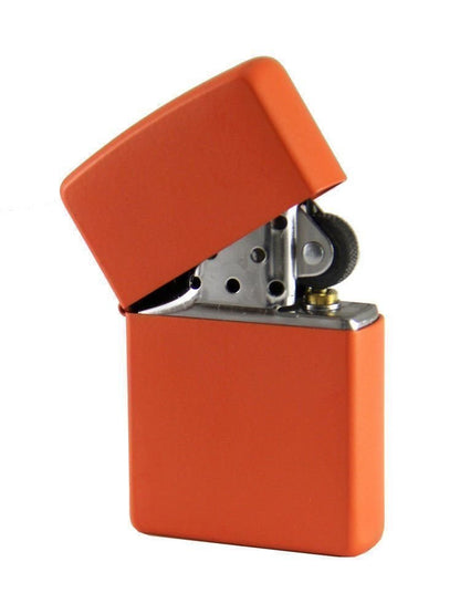 Zippo Orange Matte Classic Lighter, Windproof Pocket #231