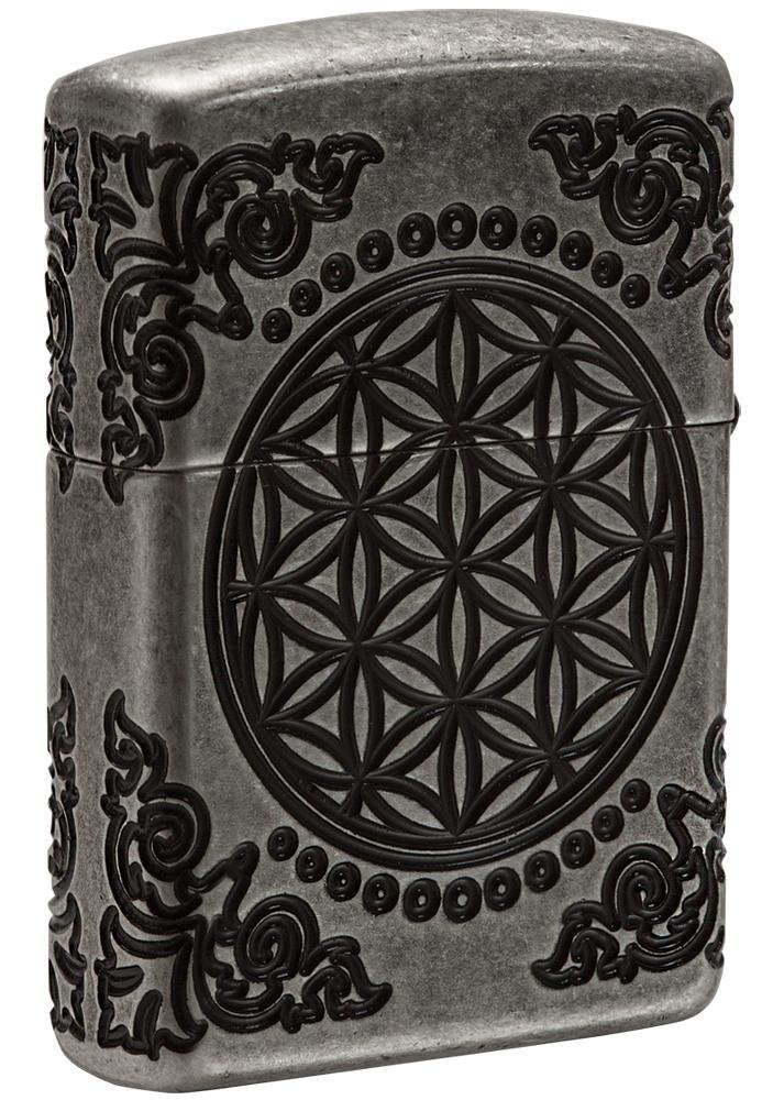 Zippo Armor Tree Of Life Lighter, Antique Silver Finish #29670