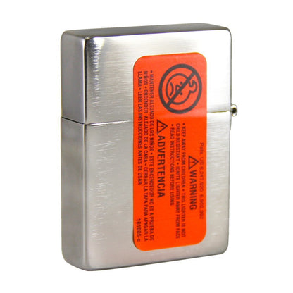 Zippo 1935 Replica, No Slashes, Brushed Chrome Finish Windproof Lighter #1935.25