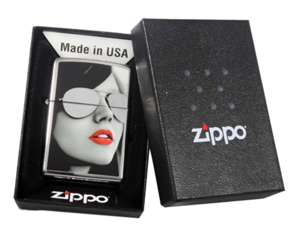 Zippo BS Sunglasses Lighter, High Polish Chrome #28274