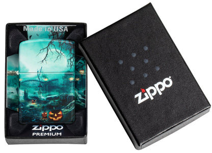 Zippo 540 Haunted House Halloween Design Lighter #48389