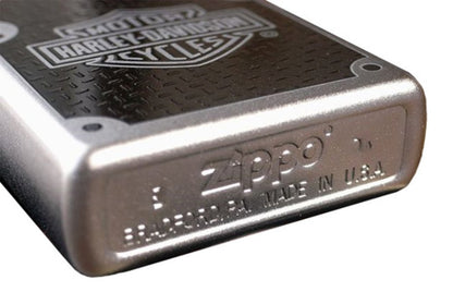 Zippo Harley Davidson Carbon Fiber , Satin Chrome #24025