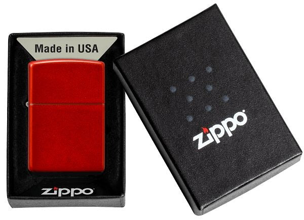 Zippo Metallic Red Base Model, Windproof Lighter #49475