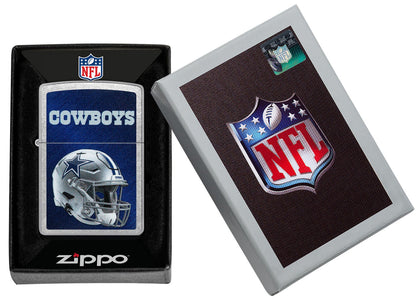 Zippo NFL Dallas Cowboys Football Team, Street Chrome Lighter #48426