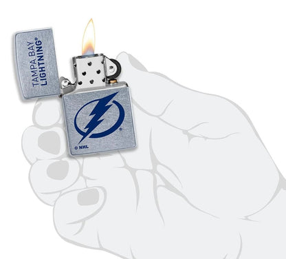 Zippo NHL Tampa Bay Lightning, Street Chrome Finish Windproof Lighter #49385