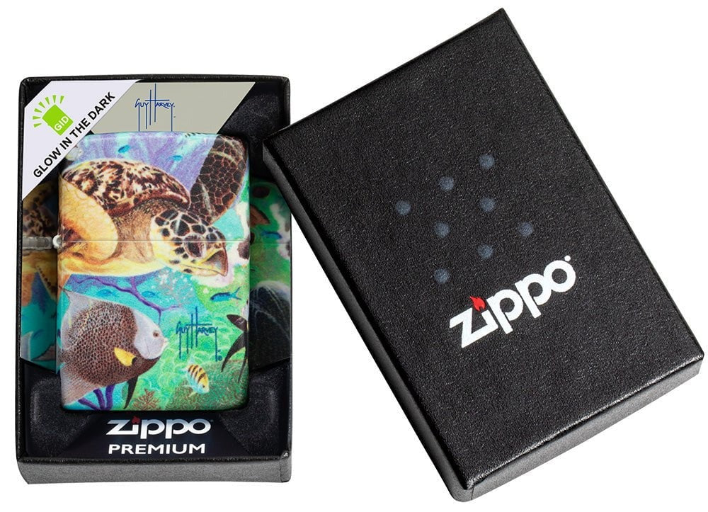 Zippo Guy Harvey 540° Glow-in-the-Dark Ocean Life Lighter #49819