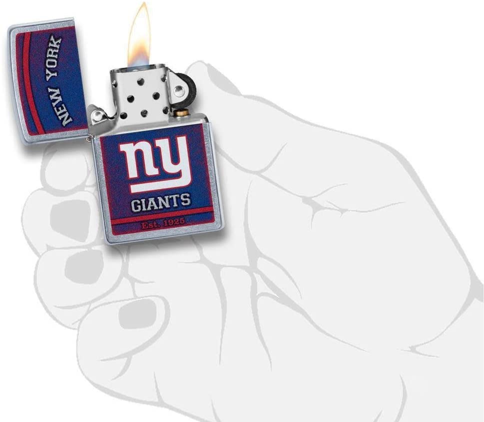 Zippo NFL New York Giants, Street Chrome Finish, Windproof Lighter #29954