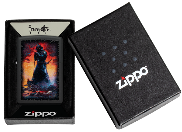 Zippo Frank Frazetta Death Dealer Design, Black Matte Lighter #48555